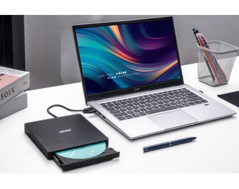 Acer Portable DVD Writer AXD001 optiska enheter DVD±RW Svart