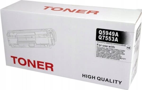 Compatible HP Q7553A/Q5949A Universal Toner Cartridge, Black
