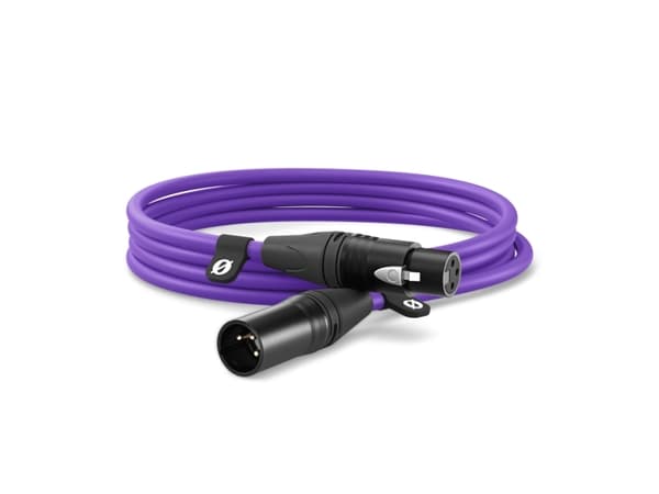 Rode XLR3M-PU XLR-liitäntäkaapeli 3 m violetti