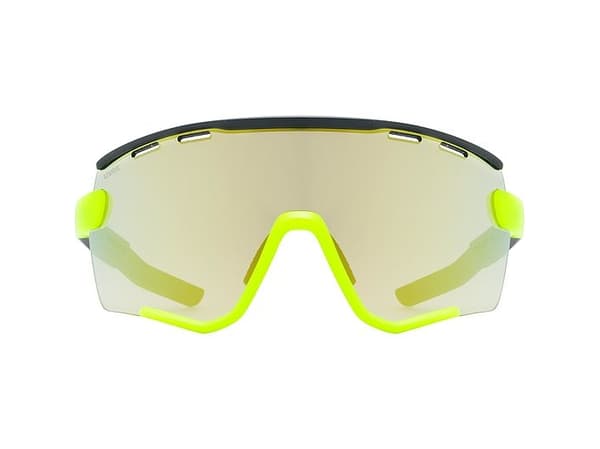 Uvex sportstyle 236 set, Multisport, Unisex, Semi-rammeløs, Sort, Gult, Gult