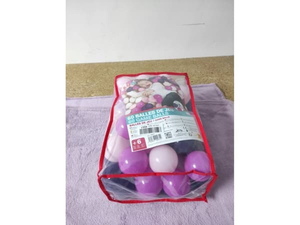 Ludi LUDI fargede kuler, rosa, 60 stk.