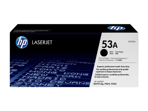 HP 53A - Svart - original - LaserJet - tonerkassett (Q7553A) - för LaserJet M2727nf MFP, M2727nfs MFP, P2014, P2014n, P2015, P2015d, P2015dn, P2015n,