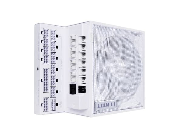 Lian Li Edge Gold EG0850G - Nätaggregat (intern) - ATX12V 3.1 - 80 PLUS Gold - Cybenetics Gold - AC 100-240 V - 850 Watt - aktive PFC - Europa - vit