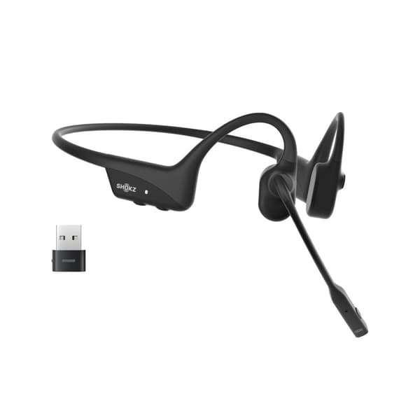 SHOKZ C110-AC-BK hörlur och headset Trådlös Öronkrok Kontor/callcenter USB Type-C Bluetooth Svart