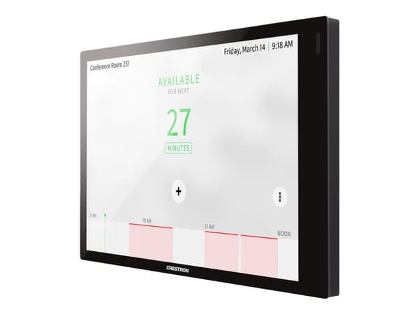 Crestron TSS-770 Series TSS-770-B-S - For Zoom Rooms - room manager - trådløs, kablet - 802.11a/b/g/n/ac, Bluetooth - 2.4 Ghz, 5 GHz - 10/100 Etherne