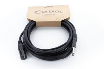 Cordial 14754, Hankjønn, 6.35mm, Hankjønn, 10 m, Sort