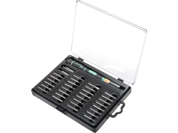 Ruuvimeisseli vaihdettavilla terillä (32 kpl), Pro'sKit