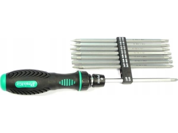 Skruvmejsel med utbytbara kärnor (16 bitar), SD-9816 Pro'sKit