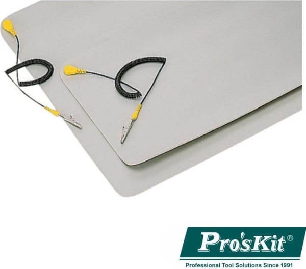 Antistatisk borddeksel PVC 50 x 60cm med jordingsledning