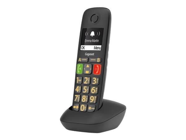 Gigaset E290HX - Trådløst ekstra håndsett - ECO DECT\GAP\CAT-iq - svart