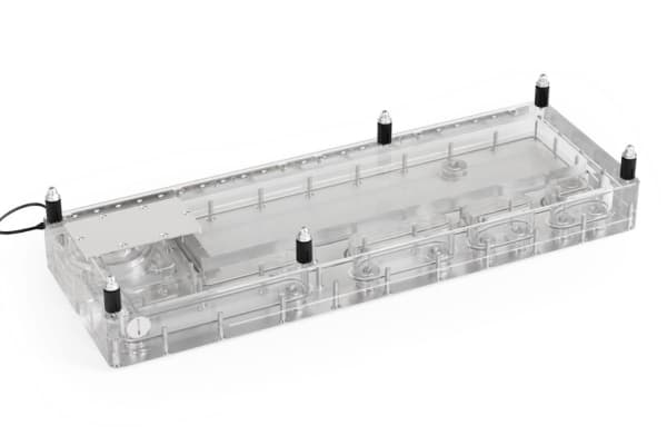 Alphacool 13890, Kaldplate, Akryl, Gjennomsiktig, 3-Pin JST + 3-Pin, 1/4", 3-pin