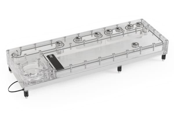 Alphacool 13890, Kaldplate, Akryl, Gjennomsiktig, 3-Pin JST + 3-Pin, 1/4", 3-pin