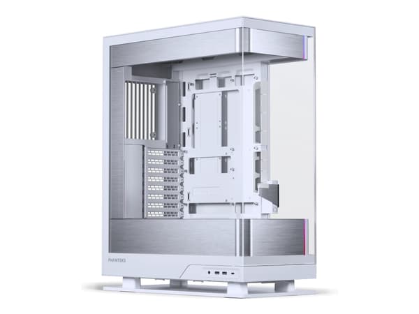 Phanteks Evolv Series X2 - Mid tower - utökad ATX - genomskinlig sidopanel (härdat glas) - ingen strömförsörjning (ATX) - silvervit - USB/ljud Vit