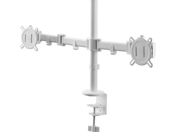 One For All Smart Dual valkoinen Näyttöpöytä 33 cm (13) - 81,3 cm (32) Musta Korkeussäätö, Kallistus + kierto, Siirrettävä