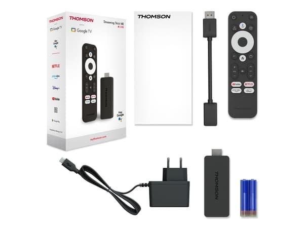 Thomson Streaming Stick 140, 2,004 GHz, ARM Cortex-A35, 2000 MB, 8 GB, Mali-G31 MP2, Google TV