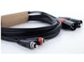 Pikkukuva 3 / 5: Cordial 14850, 2 x XLR (3-nastainen), Hankoliitäntä, 2 x RCA, Hankoliitäntä, 6 m, Svart, Röd