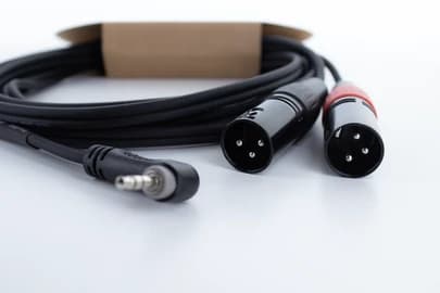 Cordial EY 3 WRMM, 3.5mm, Hankjønn, 2 x XLR (3-pin), Hunkjønn, 3 m, Sort