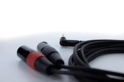 Cordial EY 3 WRMM, 3.5mm, Hankjønn, 2 x XLR (3-pin), Hunkjønn, 3 m, Sort