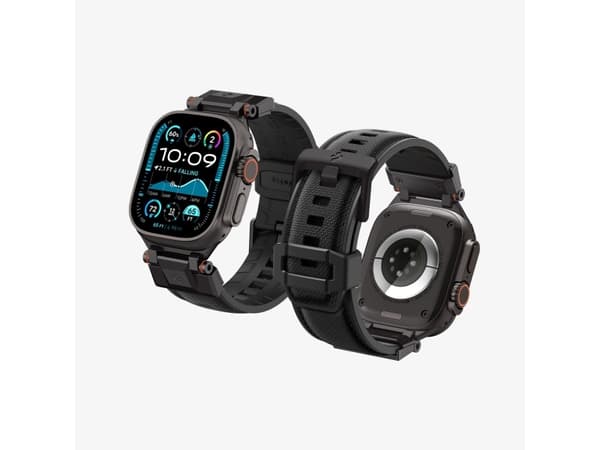 Spigen DuraPro Armor Apple Watch Ultra (49mm) Band Black Edition, Band, Smartwatch, Black, Apple, Apple Watch Ultra (49mm), Nylon, Thermoplastic poly