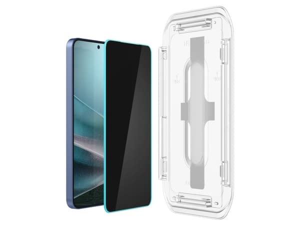 Spigen GLAS.tR EZ Fit HD Privacy, Samsung, Galaxy S25 Plus (2025), Galaxy S24 Plus (2024), Dammresistent, Reptålig, Svart, 2 styck