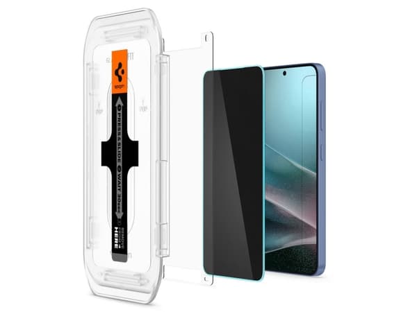 Spigen GLAS.tR EZ Fit HD Privacy, Samsung, Galaxy S25 Plus (2025), Galaxy S24 Plus (2024), Dammresistent, Reptålig, Svart, 2 styck