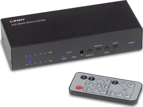 I/O VIDEO MATRIX SWITCH 4X2 38084 LINDY
