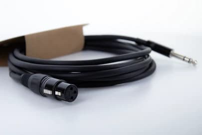 Cordial 14820, XLR, Hunkjønn, 6.35mm, Hankjønn, 1 m, Sort