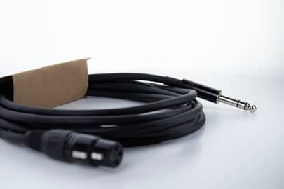 Cordial 14820, XLR, Hunkjønn, 6.35mm, Hankjønn, 1 m, Sort