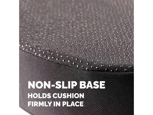 Fellowes Breyta Wedge Seat Cushion Coccyx Cut Out For Office Chair Black - 100119849, Siddepude, Stol, Polyester, Sort, 430 mm, 430 mm, 430 mm
