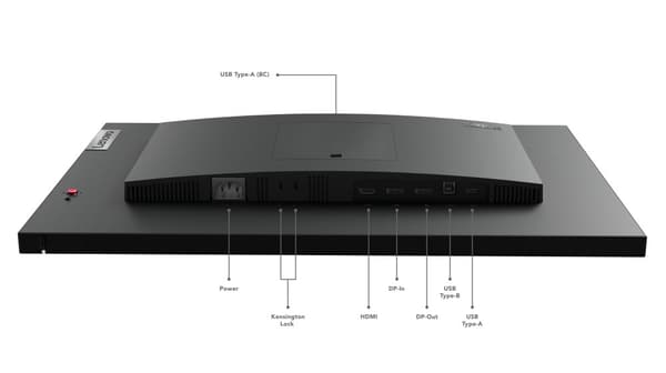 Lenovo ThinkVision P24q-30 LED display 60,5 cm (23.8") 2560 x 1440 pixlar Quad HD Svart