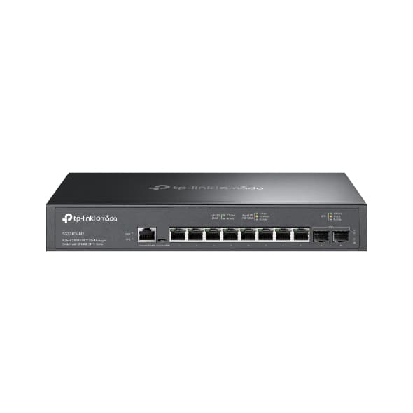 TP-Link Omada SG3210X-M2 nätverksswitchar hanterad L2+ 2.5G Ethernet (100/1000/2500) 1U Svart