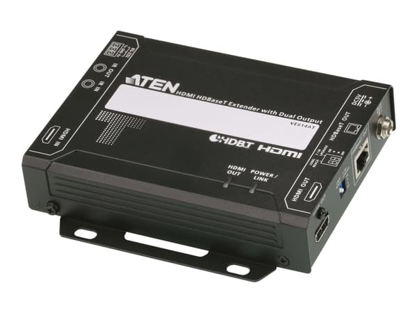 ATEN VanCryst VE814AT - Video/lyd/infrarød/seriell-utvider - sender - HDBaseT - over CAT 5e/6/6a - opp til 150 m - TAA-samsvar