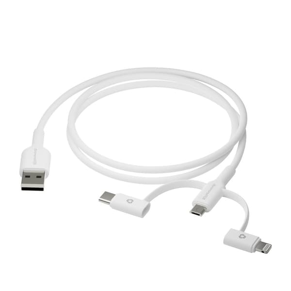 Dbramante1928 - Re-charge - 3in1 CableUSB A to USB-A,C Lightn-W
