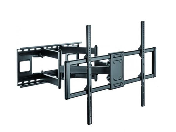 Techly Slim Wall Bracket for 60-120" LCD LED TV Black, 200 x 200 mm, 900 x 600 mm, -15 - 5°, -5 - 5°, 120°, Black