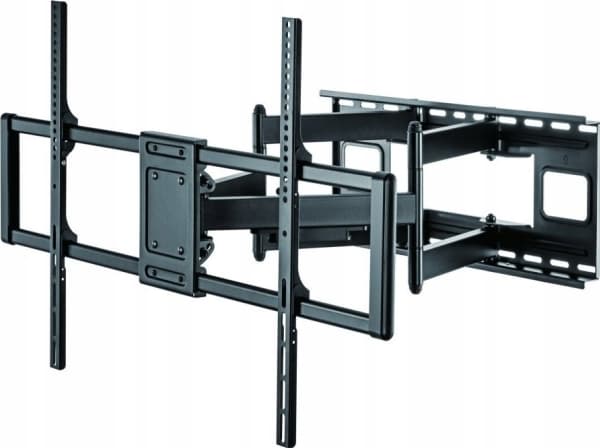Techly Slim Wall Bracket for 60-120" LCD LED TV Black, 200 x 200 mm, 900 x 600 mm, -15 - 5°, -5 - 5°, 120°, Black