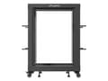 Miniatyrbild 3 av 5: Lanberg OR01-6115-B, Fristående rack, 15U, 600 kg, Kuggskenor, Styrhjul, 22 kg