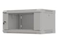 Miniatyrbilde 2 av 5: Lanberg WF03-5304-10S, Veggmonterbar hylle, 4U, 60 kg, Nøkkellås, Rack skinner, 9,6 kg