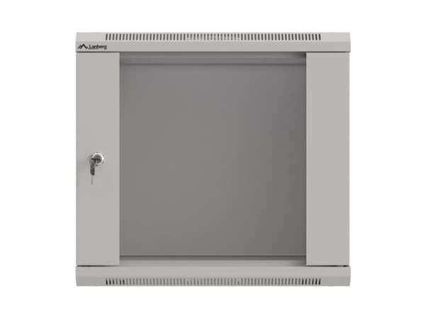 Lanberg WF03-5309-10S, Väggmonterad rack, 9U, 60 kg, Knapplås, Kuggskenor, 13,8 kg