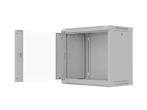 Lanberg WF03-5309-10S, Väggmonterad rack, 9U, 60 kg, Knapplås, Kuggskenor, 13,8 kg