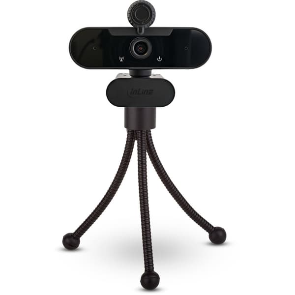 InLine 55364C webbkameror 1920 x 1080 pixlar USB 2.0 Svart