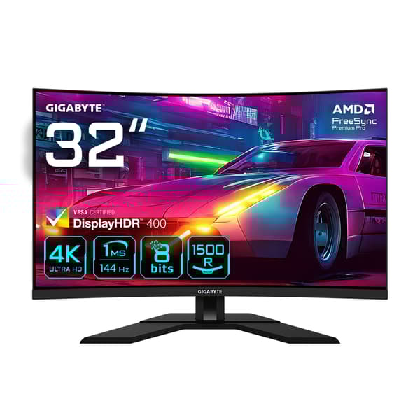 GIGABYTE M32UC platta pc-skärmar 80 cm (31.5") 3840 x 2160 pixlar 4K Ultra HD LED Svart Svart