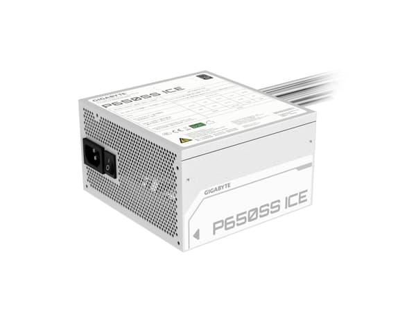 GIGABYTE P650SS ICE, 650 W, 155-240 V, 50/60 Hz, 6,3 A, Aktiv, 100 W