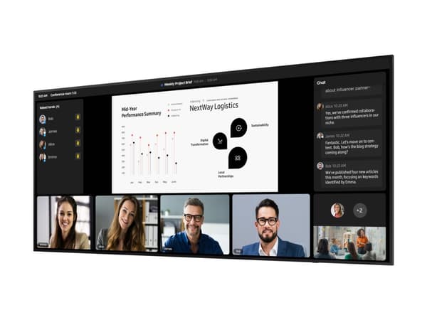 Samsung QP105DX-5K - 105" diagonaaliluokan QPDX-5K-sarjan LED-taustavalaistu LCD-paneelinäyttö - digitaalinen opaste - Tizen OS - 5K UHD (2160p) 5120 musta