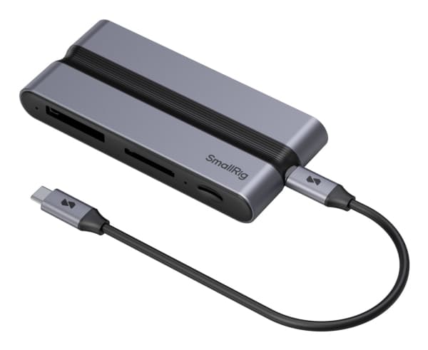 SmallRig 9 in 1 CFexpress B, Kabel, USB 3.2 Gen 2 (3.1 Gen 2) Type-C, 90 W, 1.4/2.2, 10,100,1000 Mbit/s, Svart, Grå