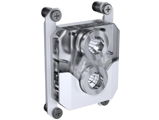 Phanteks EZ-Fit 450, Vannblokk, Akryl, Kopper, Polyoksymetylen (POM), Sølv, Hvit, LGA 1700, AM4, Sokkel AM5, CPU, Prosessor