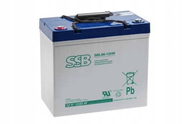 Akumulator AGM SBL66-12HR 12V55Ah M6 Mocowy