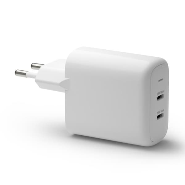 Dbramante1928 - Re-charge - Wall Charger GaN - 2x USB-C 25W EU - White