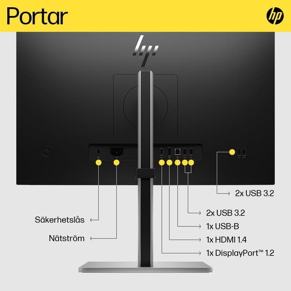 HP E24q G5 QHD-skärm