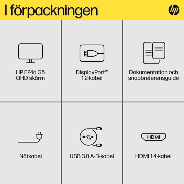 HP E24q G5 QHD-skärm