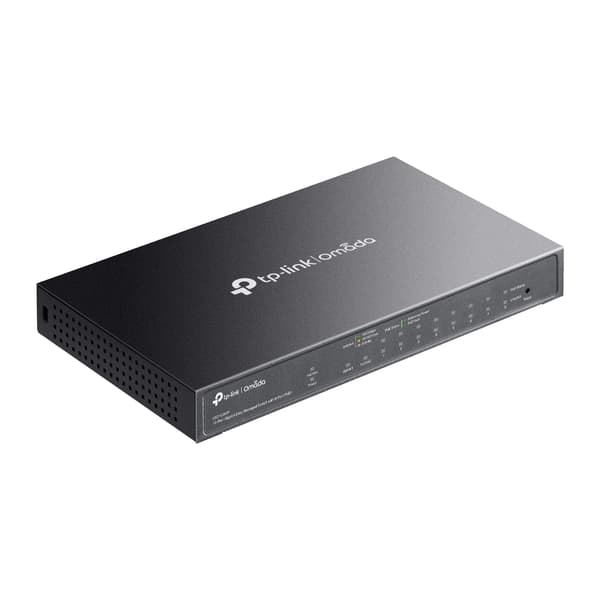 TP-Link Omada ES210GMP nätverksswitchar hanterad Gigabit Ethernet (10/100/1000) Strömförsörjning via Ethernet (PoE) stöd Svart